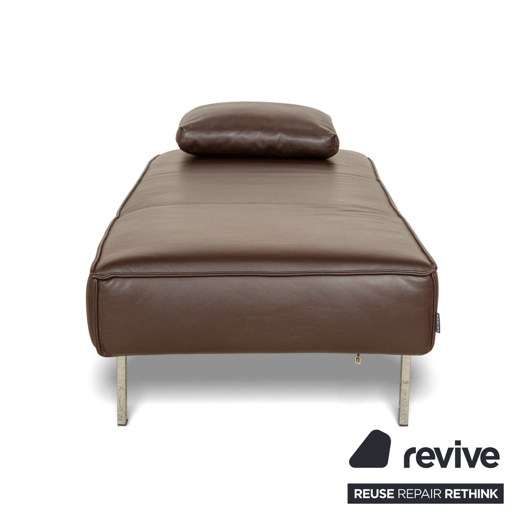 Koinor Liz leather lounger brown electr. function