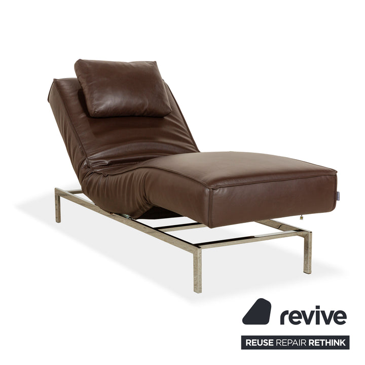 Koinor Liz leather lounger brown electr. function