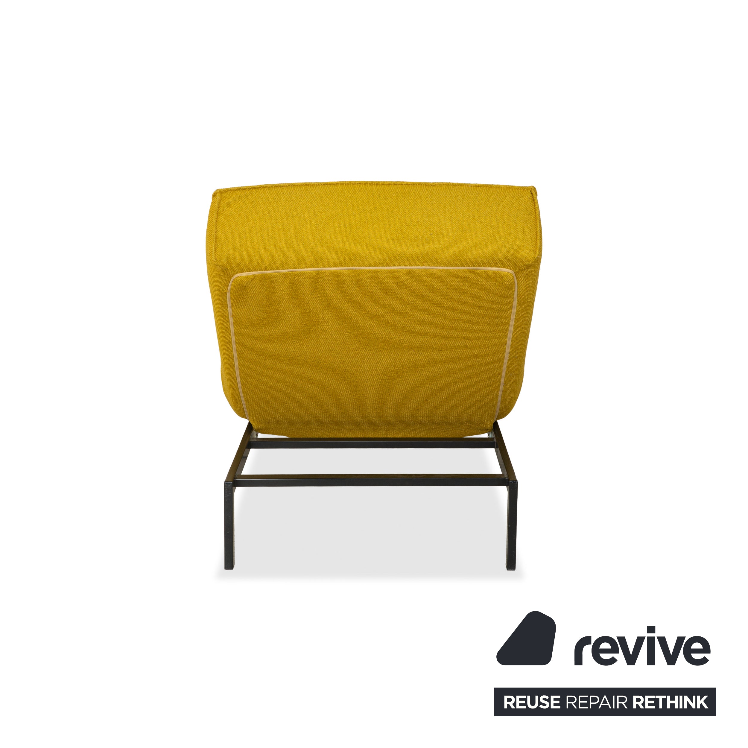 Lit de jour en tissu jaune Koinor Liz avec fonction électrique