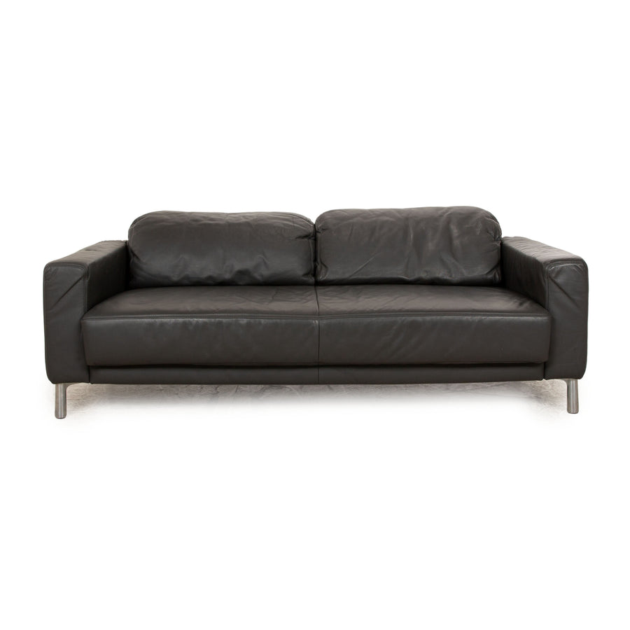 Koinor Loft Leder Zweisitzer Anthrazit Sofa Couch