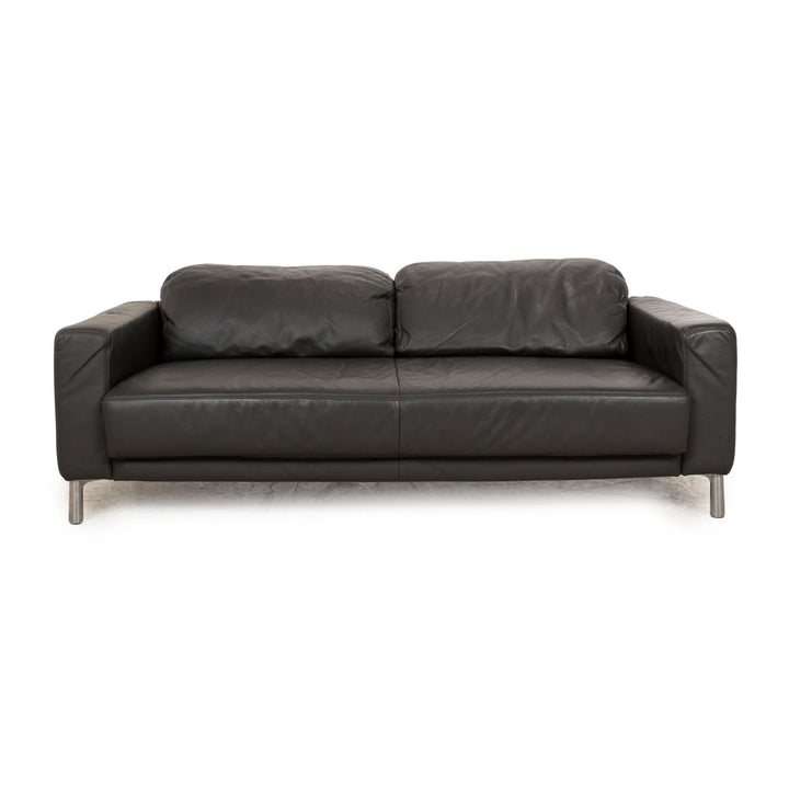 Koinor Loft Leather Two-Seater Anthracite Sofa Couch