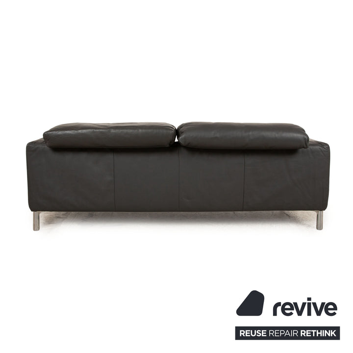 Koinor Loft Leather Two-Seater Anthracite Sofa Couch