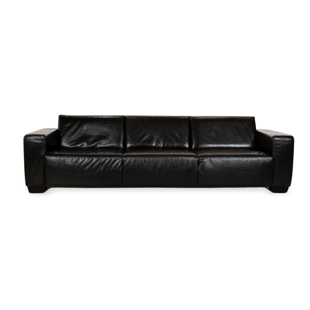 Koinor Mac Canapé trois places en cuir marron foncé