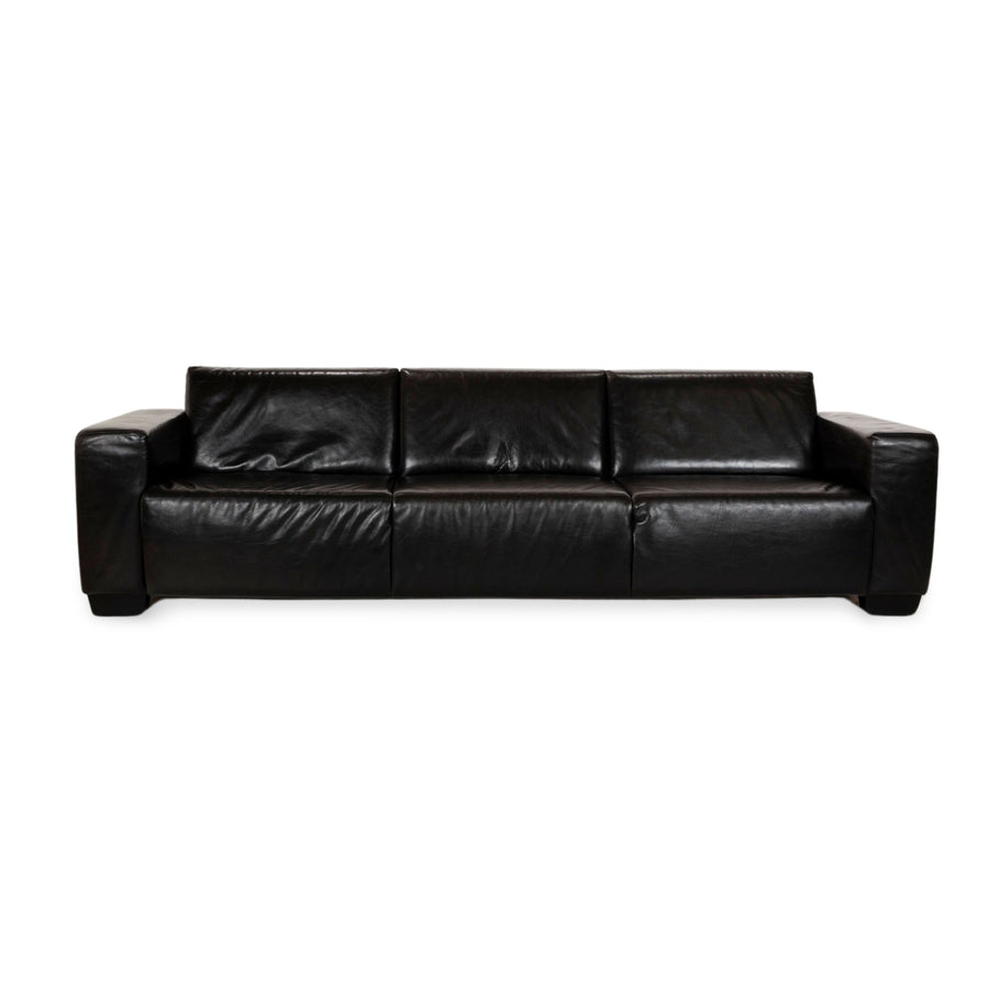 Koinor Mac Canapé trois places en cuir marron foncé