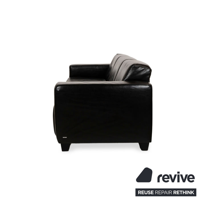 Koinor Mac Canapé trois places en cuir marron foncé