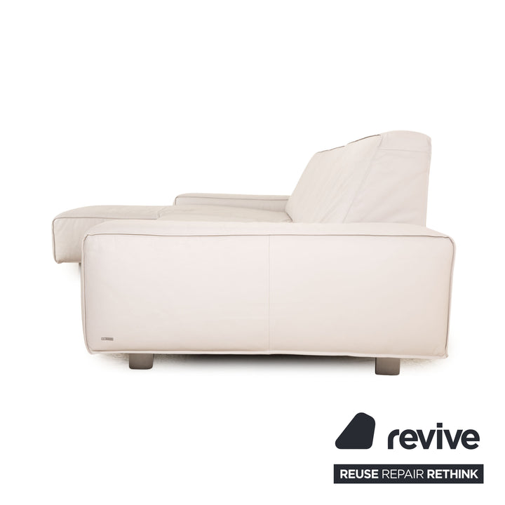 Koinor Mac Leder Ecksofa Hellgrau Recamiere Links Sofa Couch