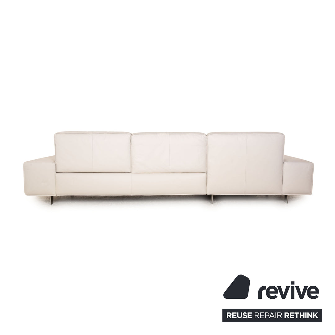 Koinor Mac Leder Ecksofa Hellgrau Recamiere Links Sofa Couch