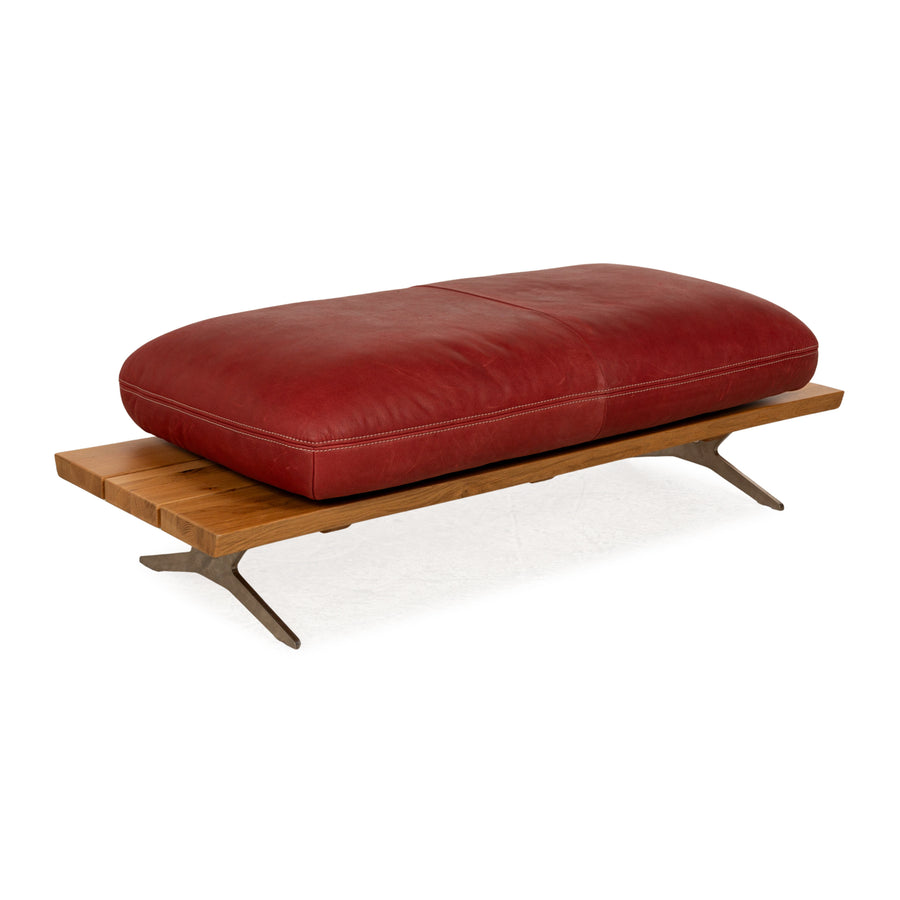 Koinor Marilyn Tabouret en Cuir Rouge fonction manuelle