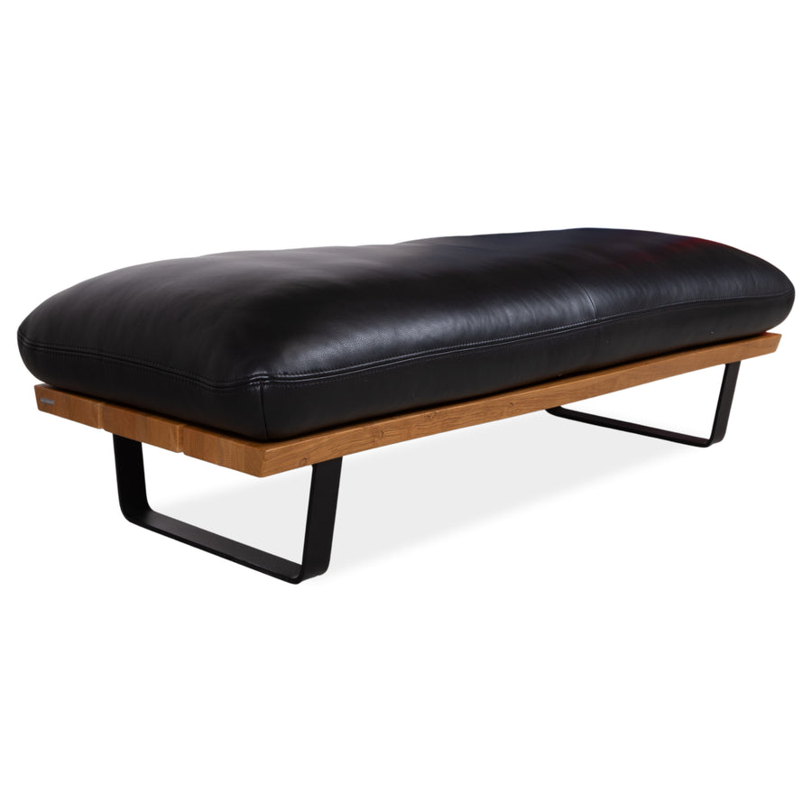 Koinor Marilyn Leder Hocker Schwarz