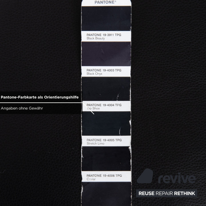 Koinor Marilyn Leder Hocker Schwarz