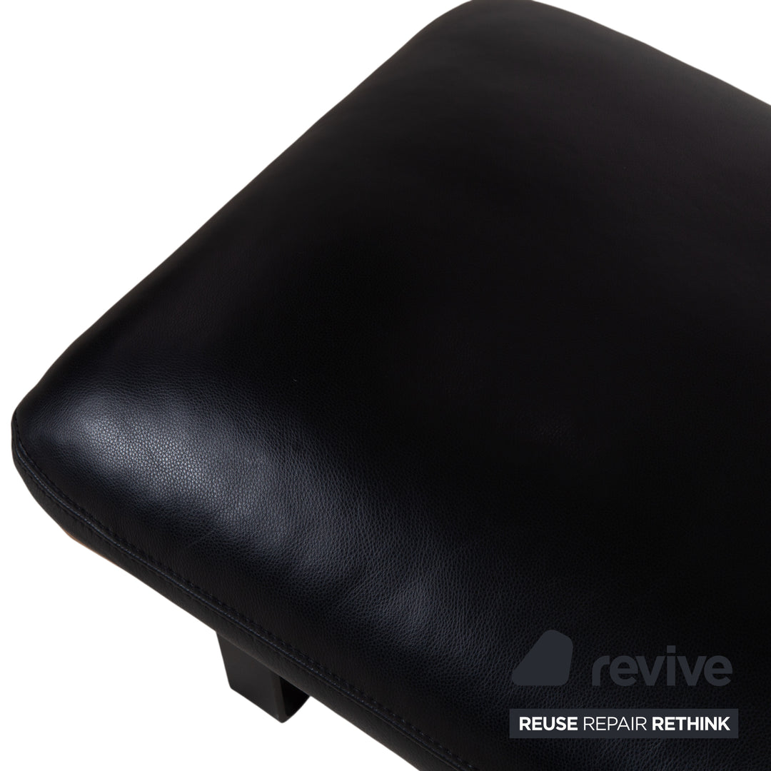 Koinor Marilyn Leder Hocker Schwarz