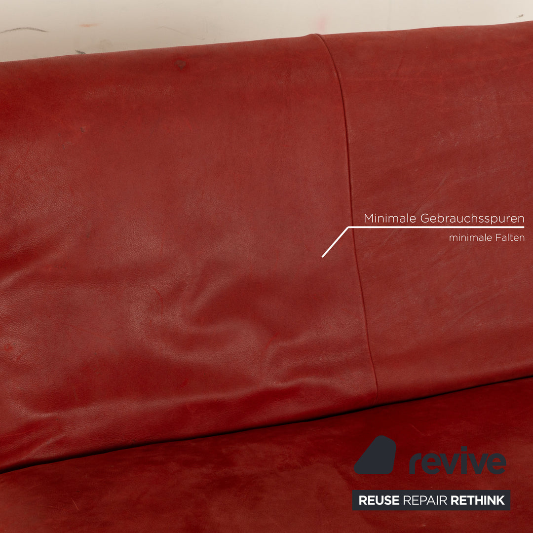 Koinor Marilyn Cuir Lounger Rouge fonction manuelle