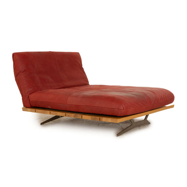 Koinor Marilyn Cuir Lounger Rouge fonction manuelle