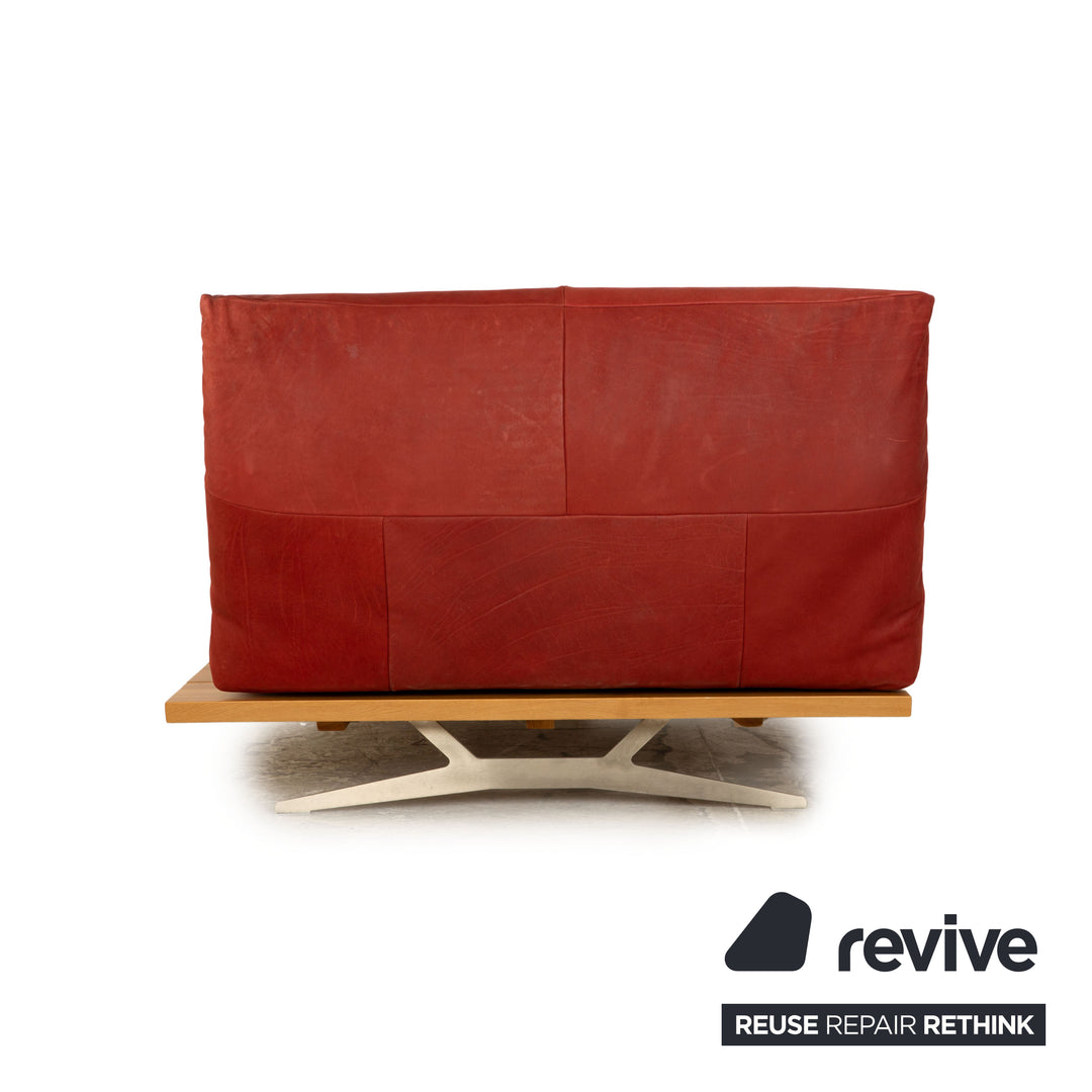 Koinor Marilyn Cuir Lounger Rouge fonction manuelle