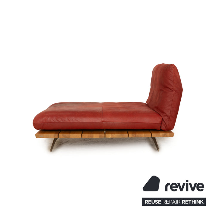 Koinor Marilyn Cuir Lounger Rouge fonction manuelle