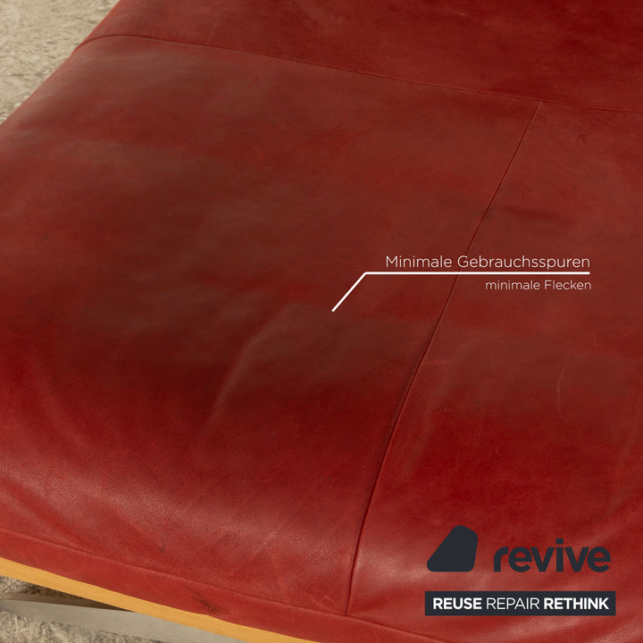Koinor Marilyn Cuir Lounger Rouge fonction manuelle