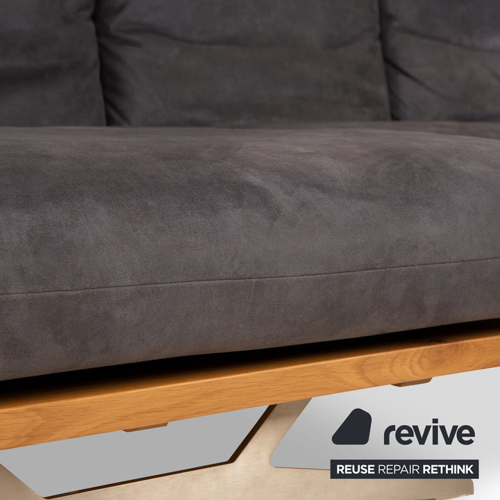 Koinor Marilyn Stoff Ecksofa Blau Blaugrau manuelle Funktion