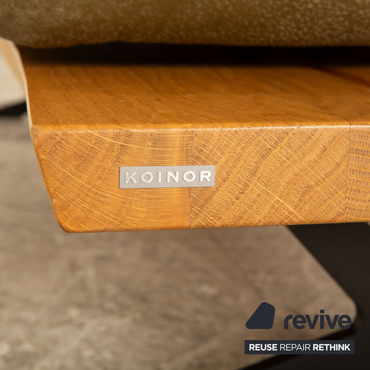 Koinor Marylin Tabouret en Cuir Vert Kaki fonction manuelle