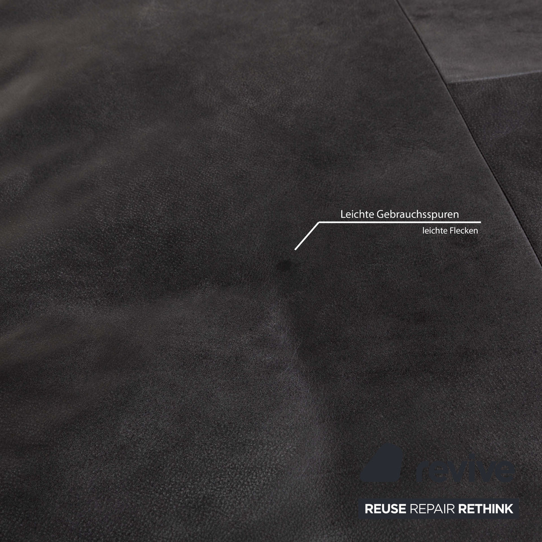 Fauteuil suspendu Koinor Marylin en cuir et métal gris et blanc