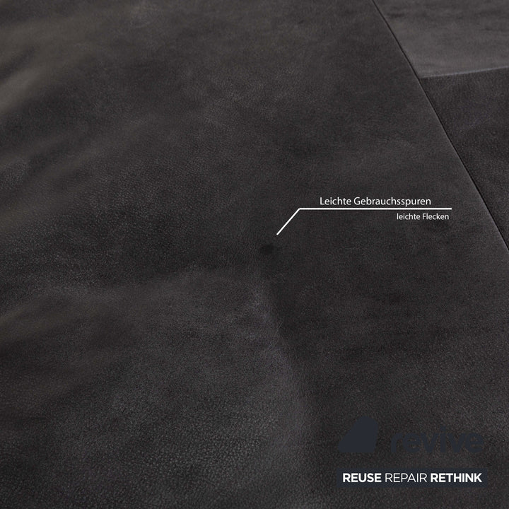 Fauteuil suspendu Koinor Marylin en cuir et métal gris et blanc