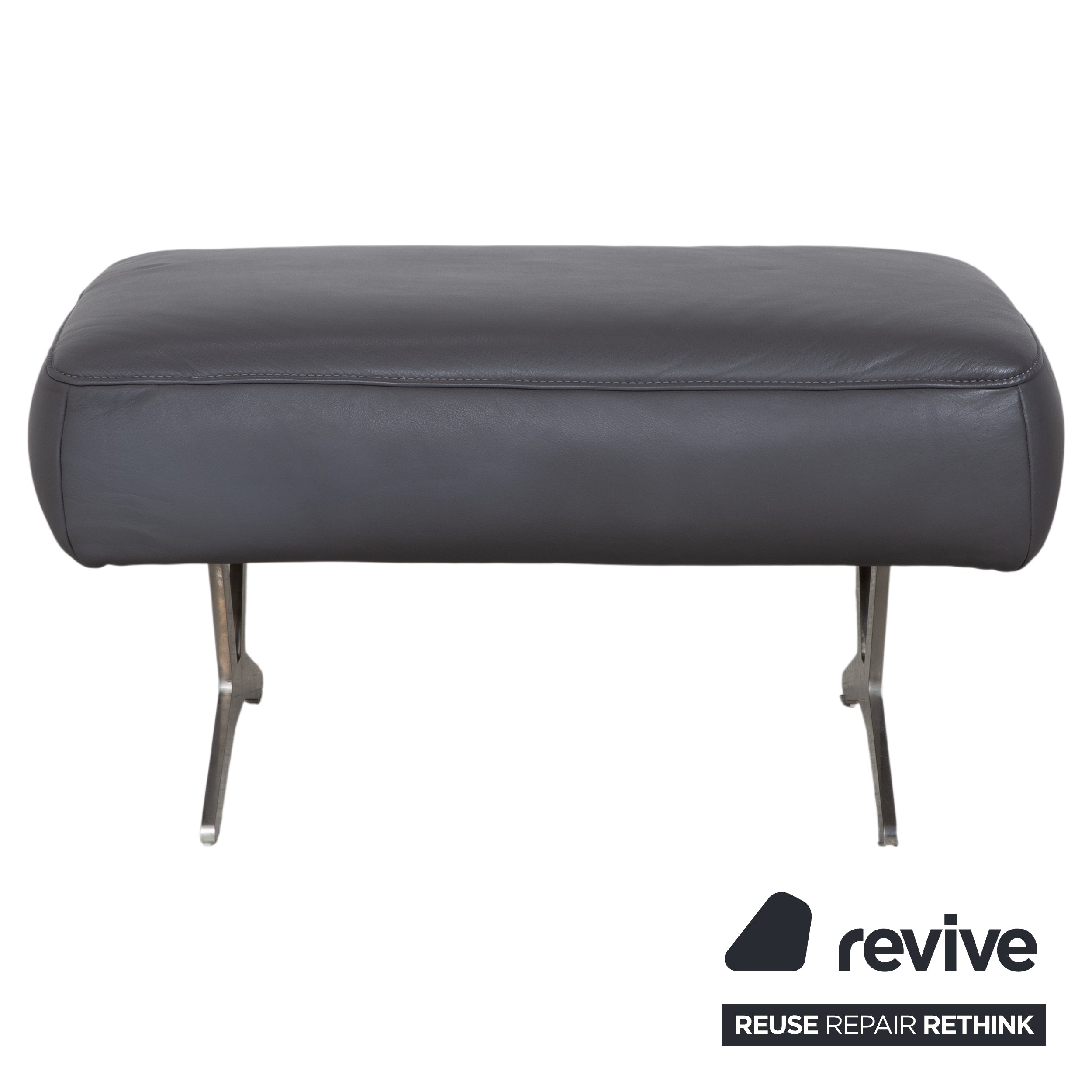 Koinor Monroe Leather Stool Grey