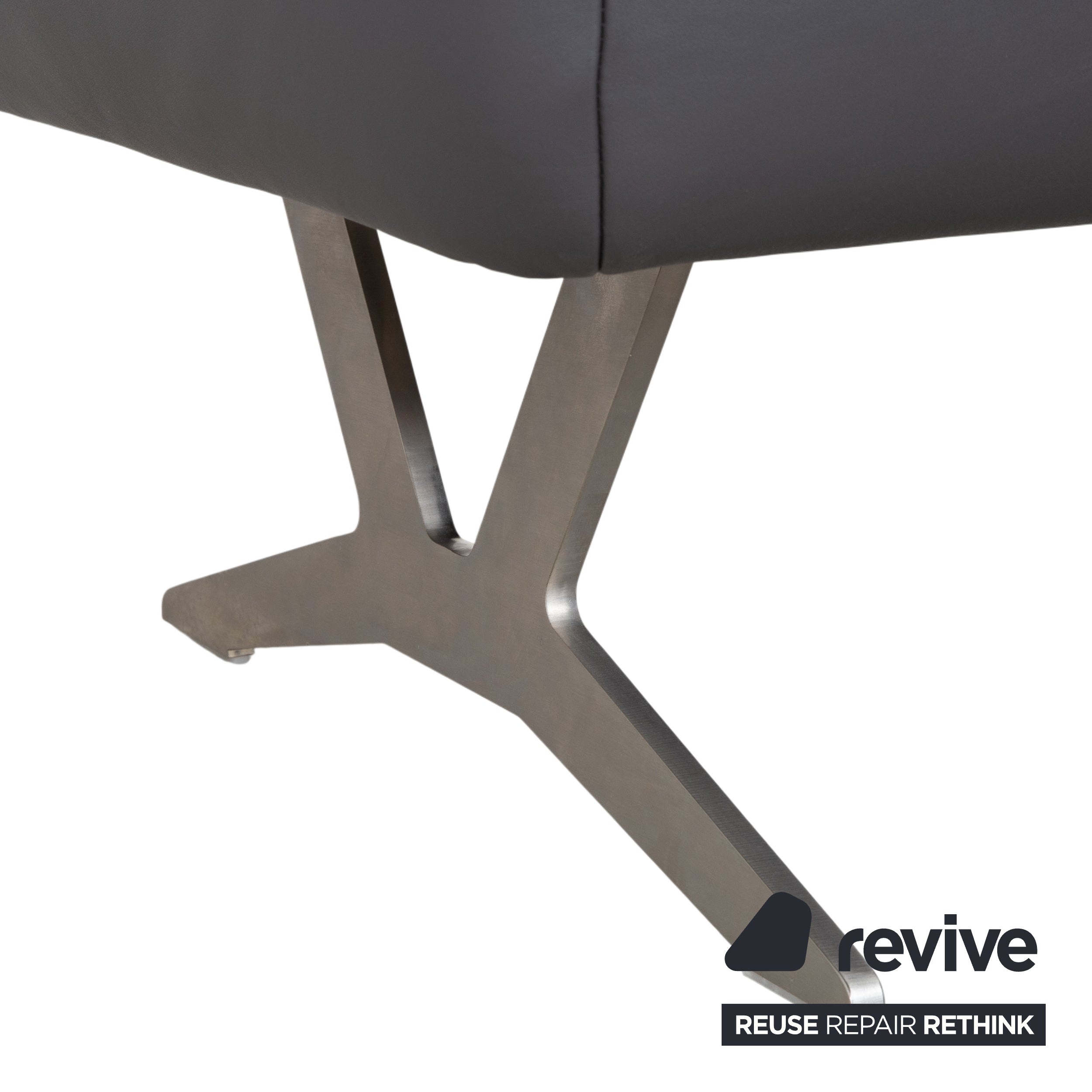 Koinor Monroe Leather Stool Grey