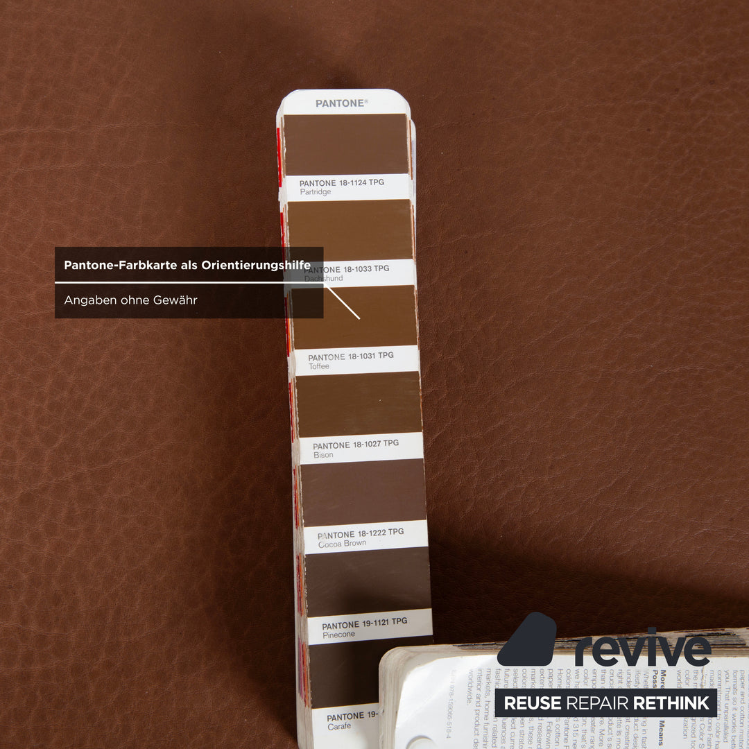 Koinor Norton Leder Hocker Braun