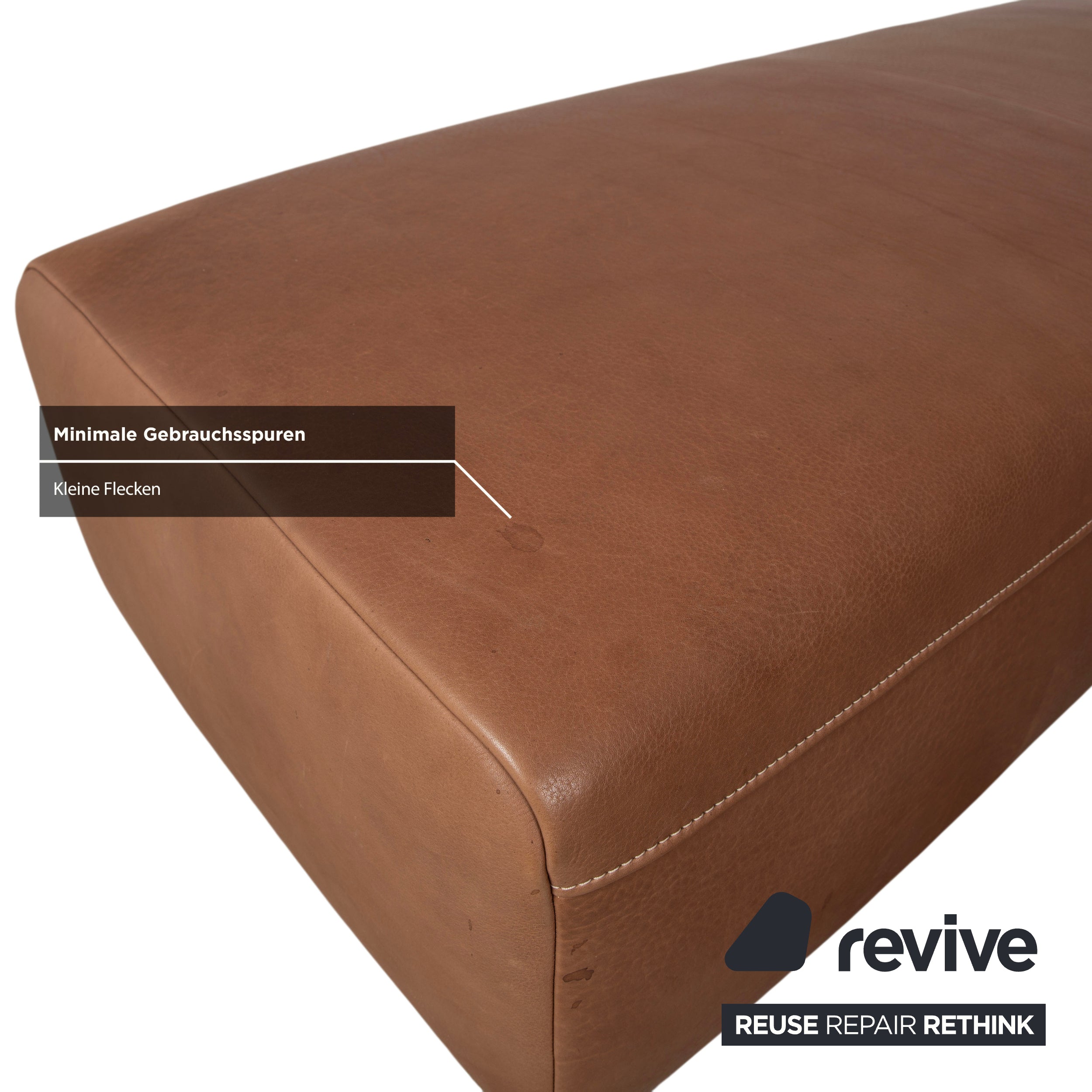 Koinor Norton Leder Hocker Braun