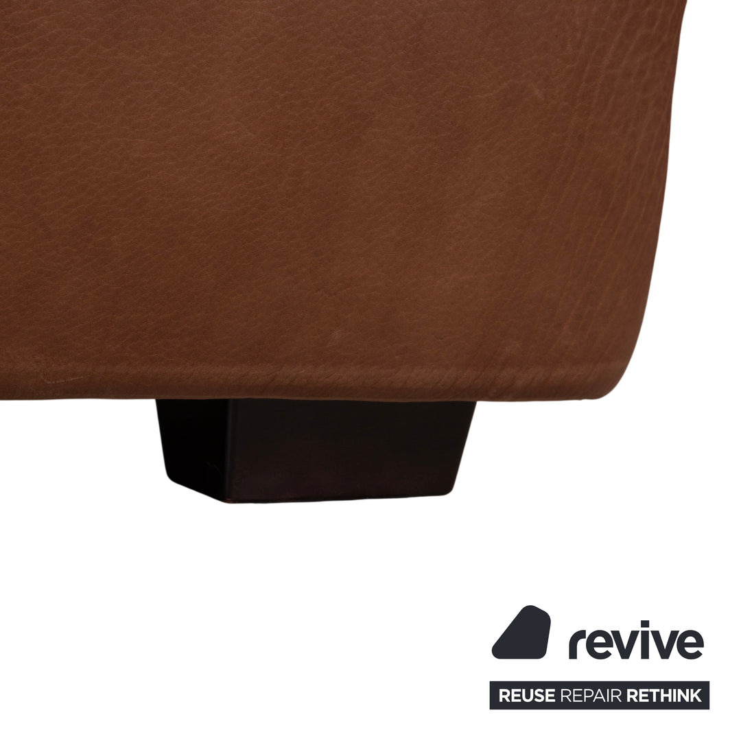 Koinor Norton Tabouret en cuir marron