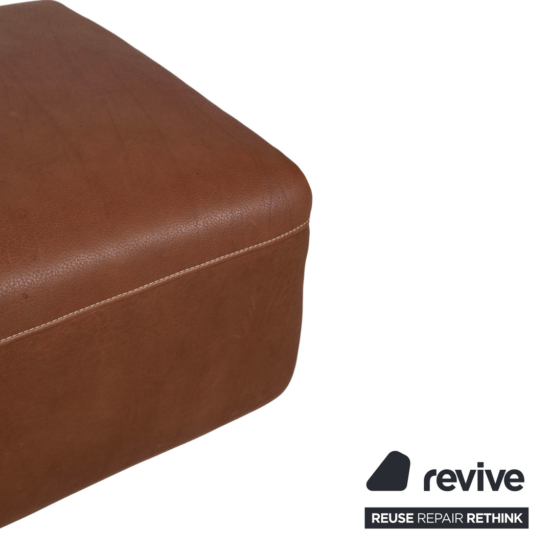 Koinor Norton Tabouret en cuir marron