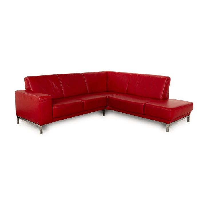 Koinor Nove Leder Ecksofa Rot Sofa Couch