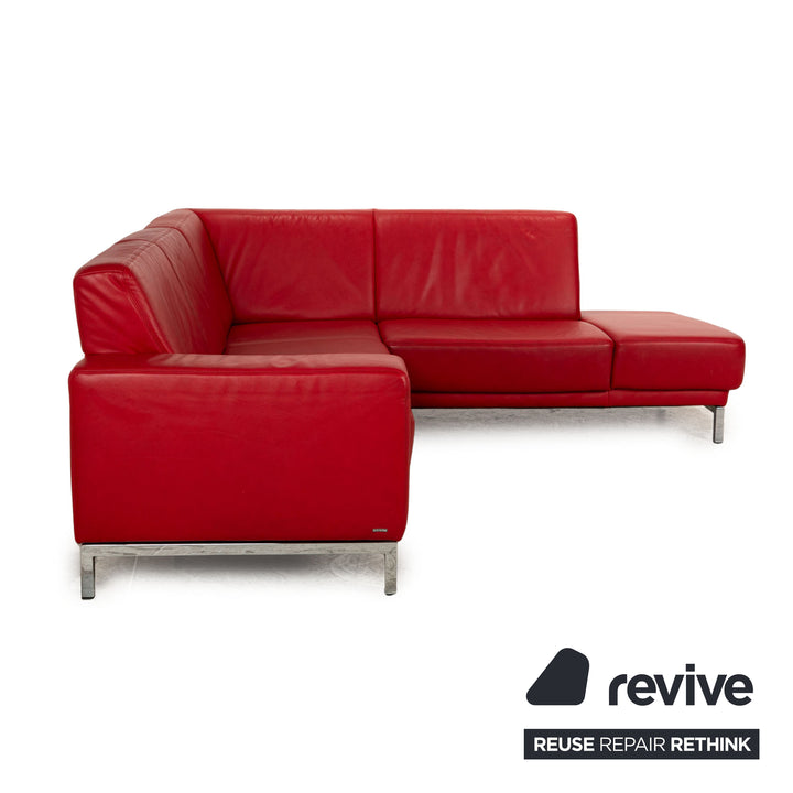 Koinor Nove Leder Ecksofa Rot Sofa Couch