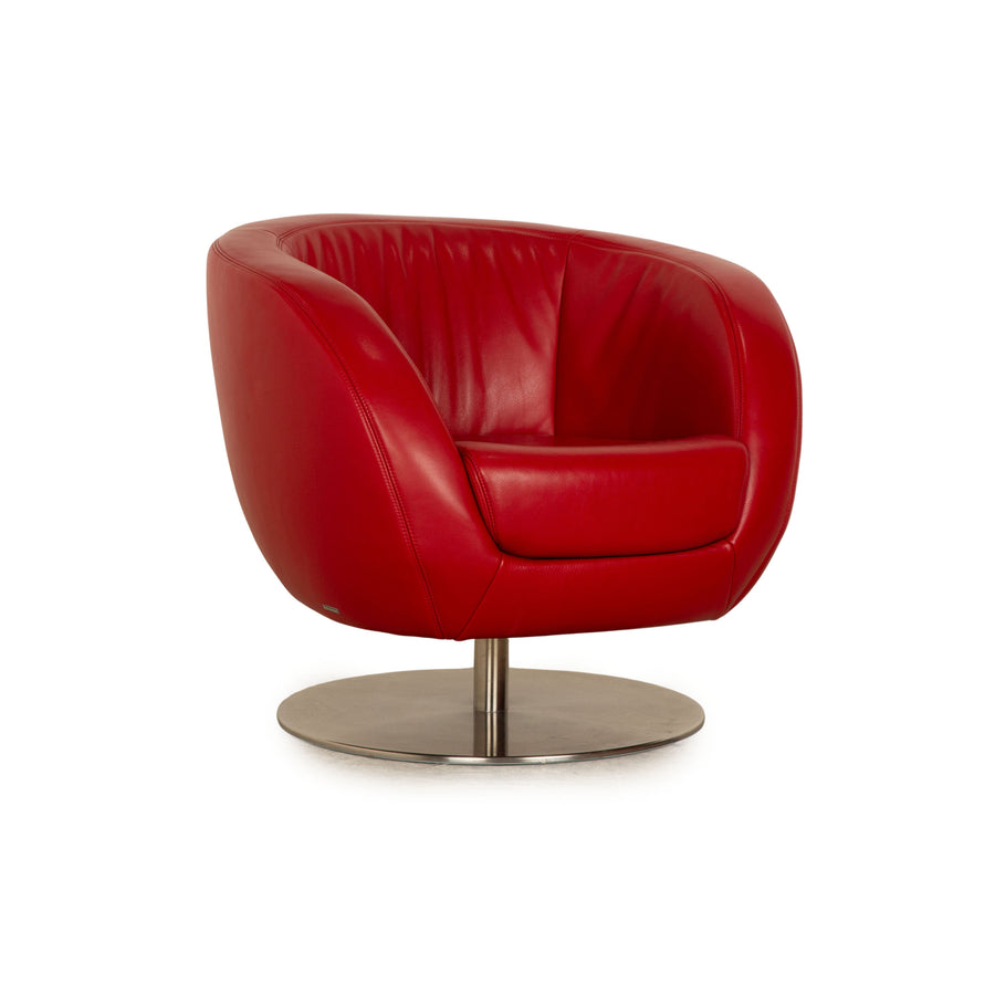 Koinor Pearl Leather Armchair Red manual function