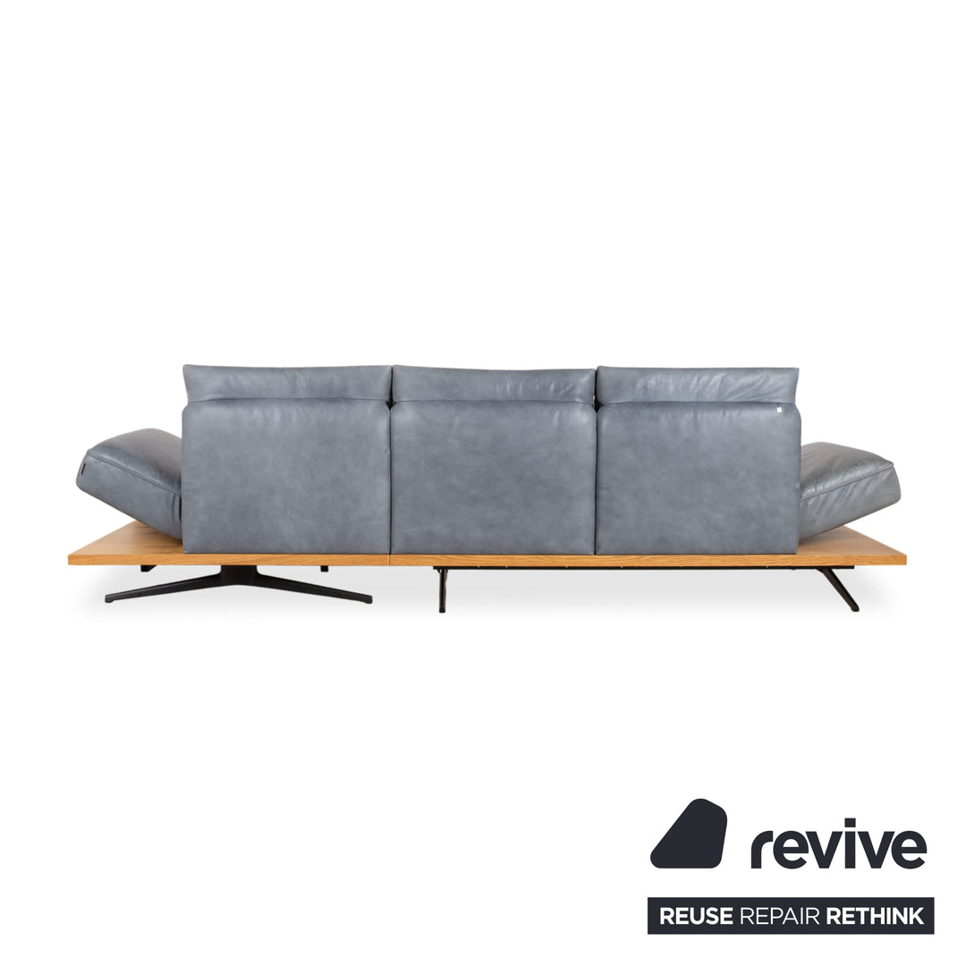 Koinor Phoenix Leder Ecksofa Grau Blau Grün manuelle Funktion Sofa Couch
