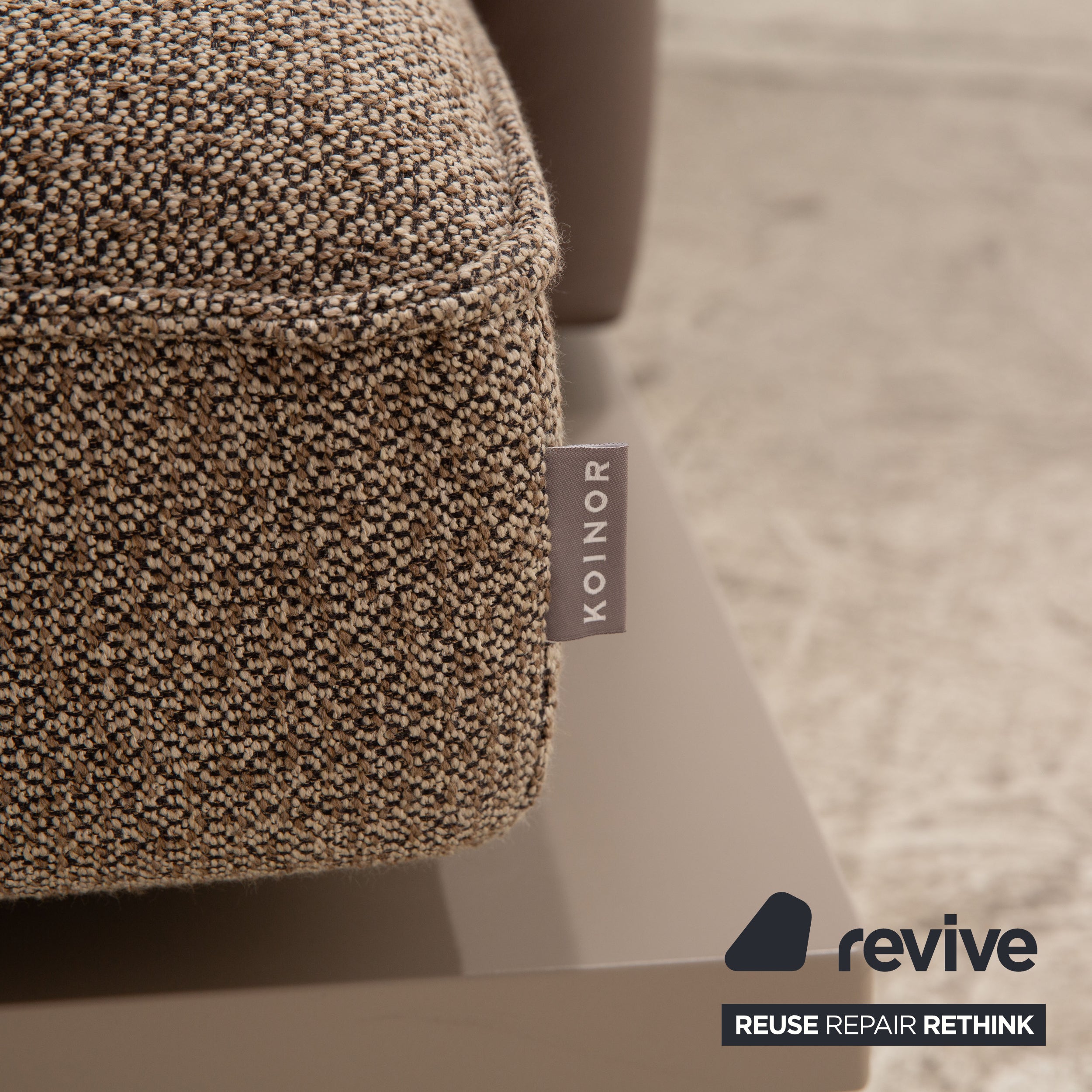 Koinor Phoenix Tissu Deux Places Marron Fonction Manuelle Canapé Canapé