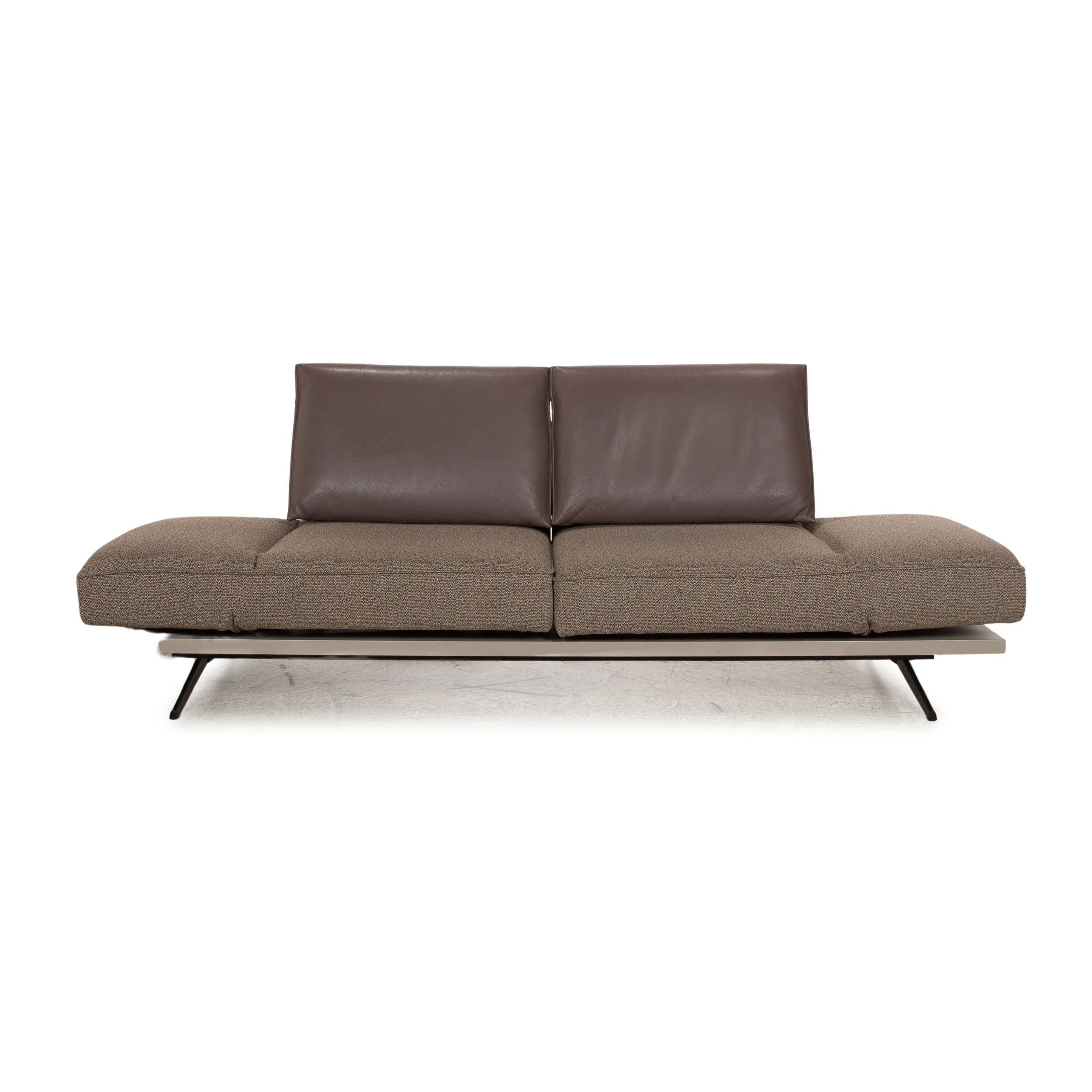 Koinor Phoenix Stoff Zweisitzer Braun manuelle Funktion Sofa Couch