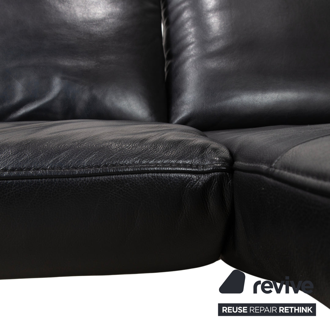 Koinor Ramon Leder Ecksofa Schwarz Sofa Couch