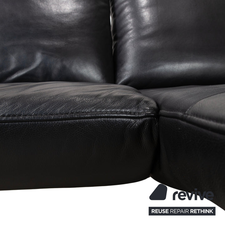 Koinor Ramon Leder Ecksofa Schwarz Sofa Couch
