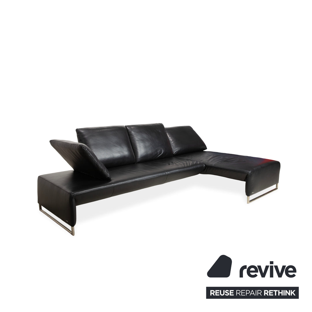 Koinor Ramon Leder Ecksofa Schwarz Sofa Couch