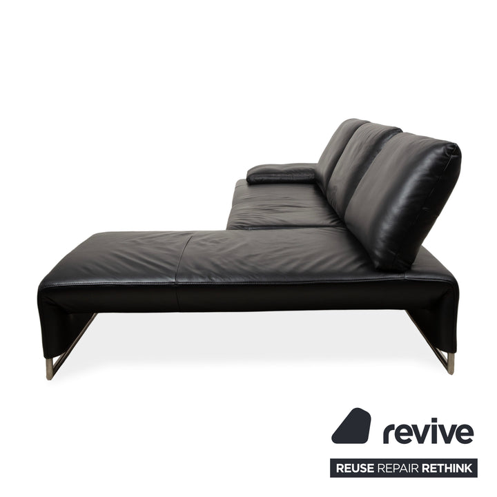 Koinor Ramon Leder Ecksofa Schwarz Sofa Couch