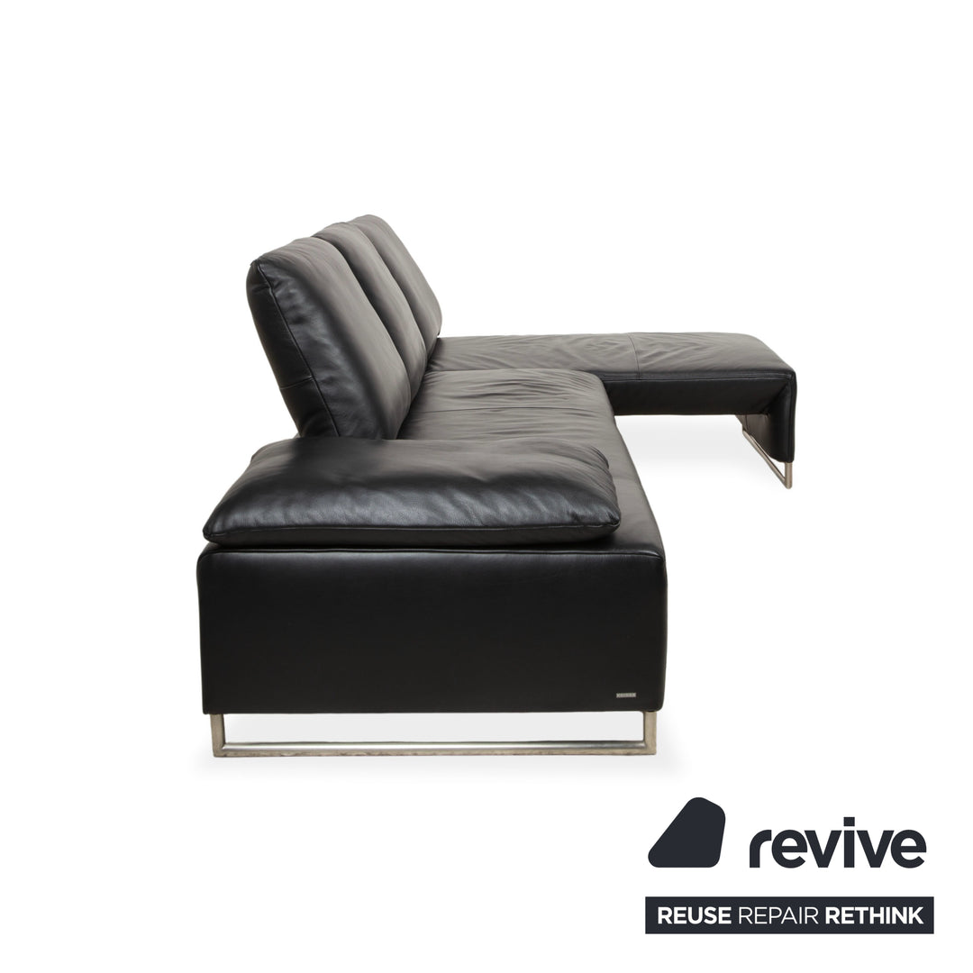 Koinor Ramon Leder Ecksofa Schwarz Sofa Couch