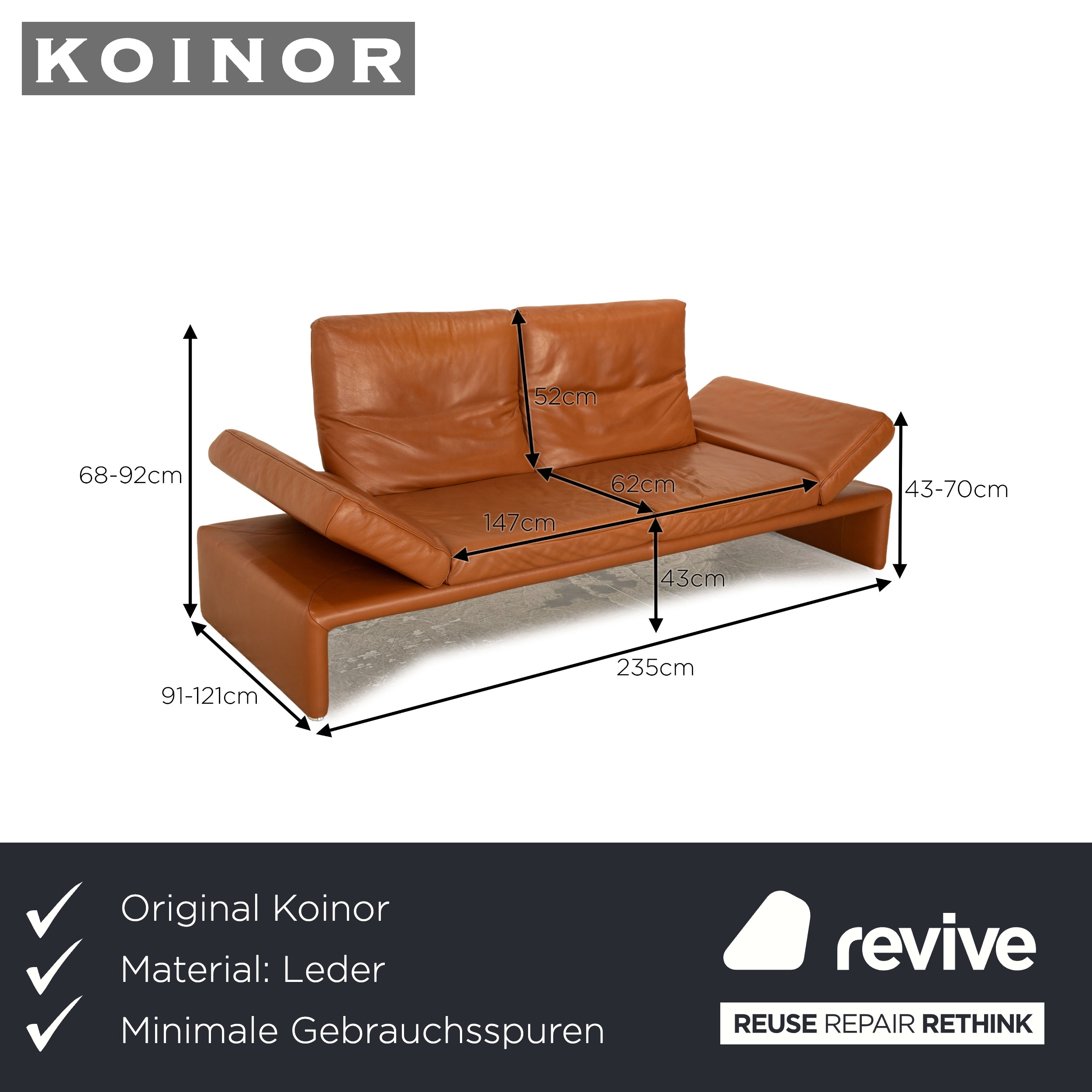 Authentic Koinor Raoul Designer Ledersofa sofort Abholung!!!