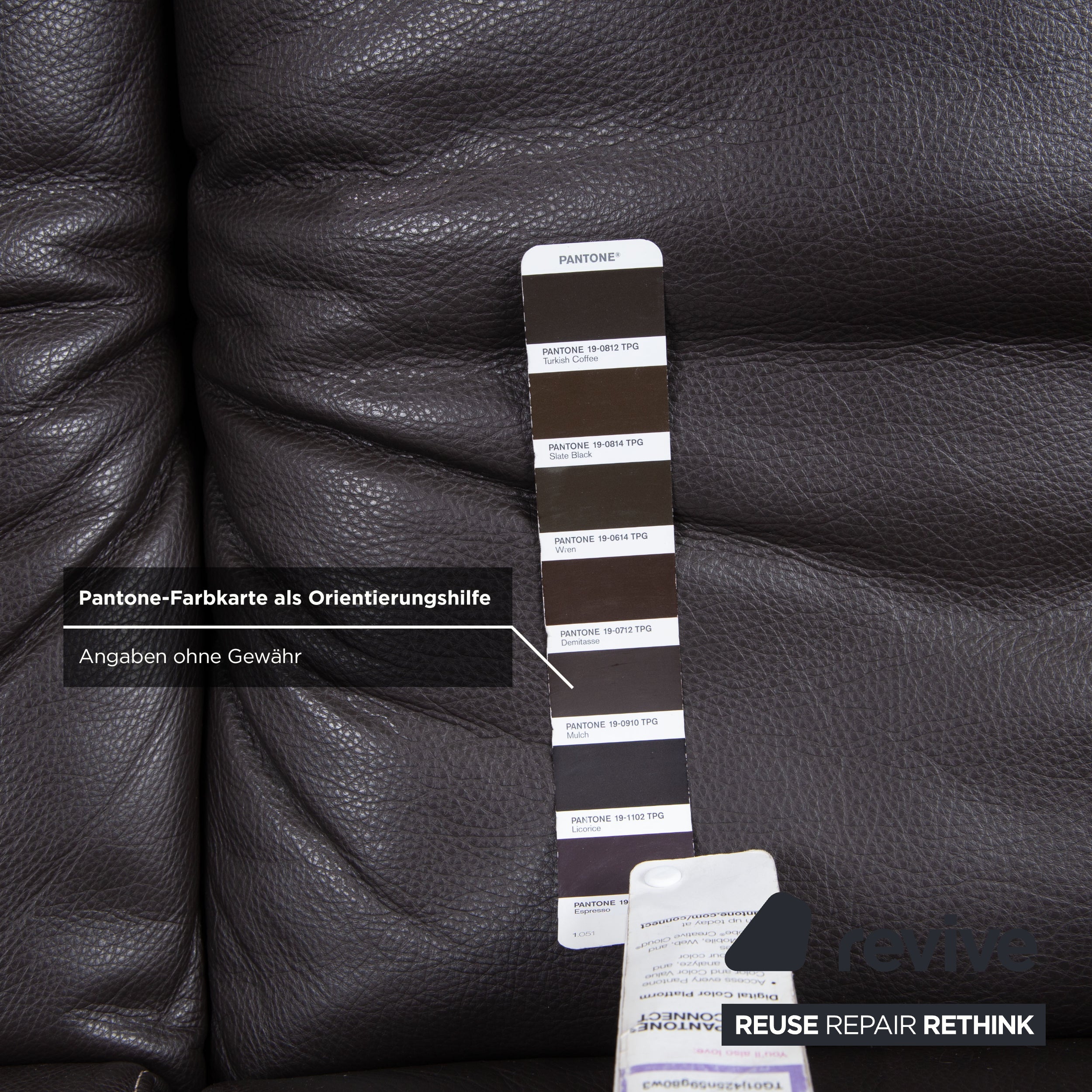 Koinor Raoul Leder Dreisitzer Braun Sofa Couch