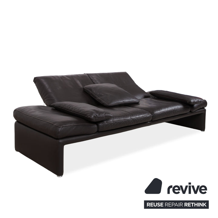 Koinor Raoul Leder Dreisitzer Braun Sofa Couch