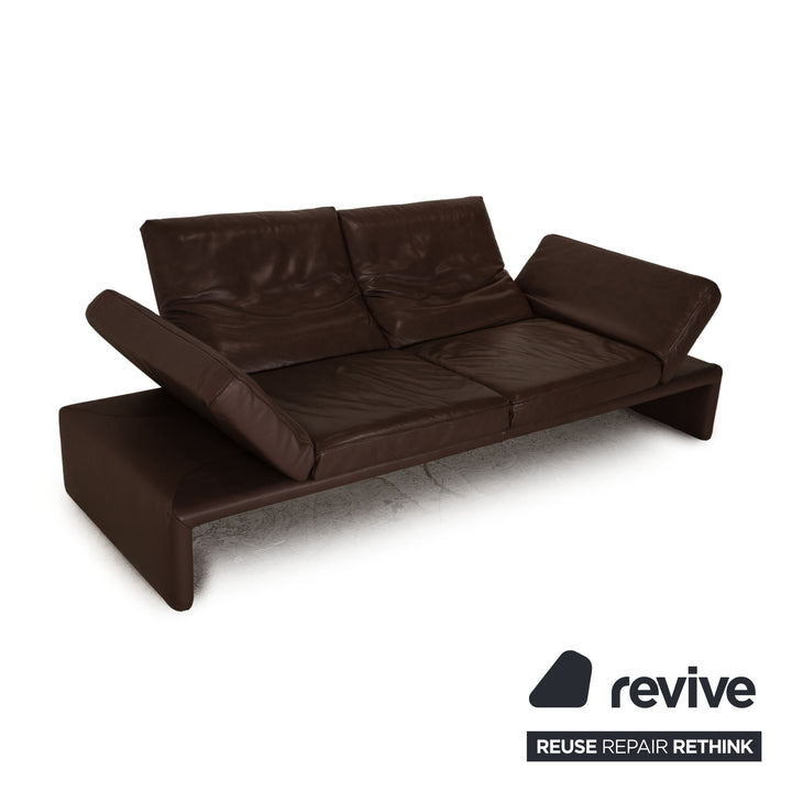 Koinor Raoul Canapé trois places en cuir marron