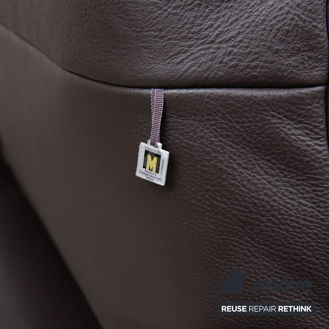 Koinor Raoul Canapé trois places en cuir marron