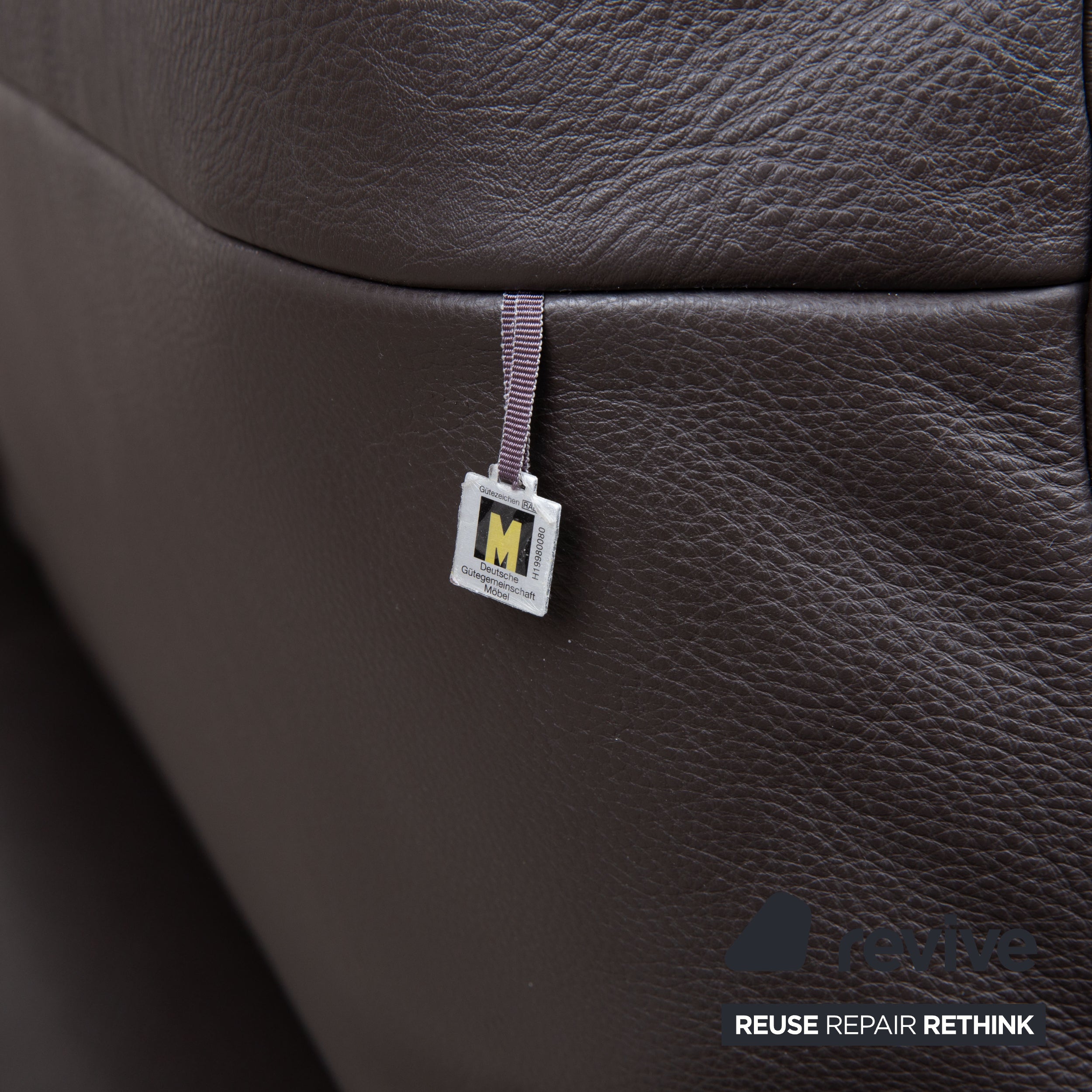 Koinor Raoul Canapé trois places en cuir marron