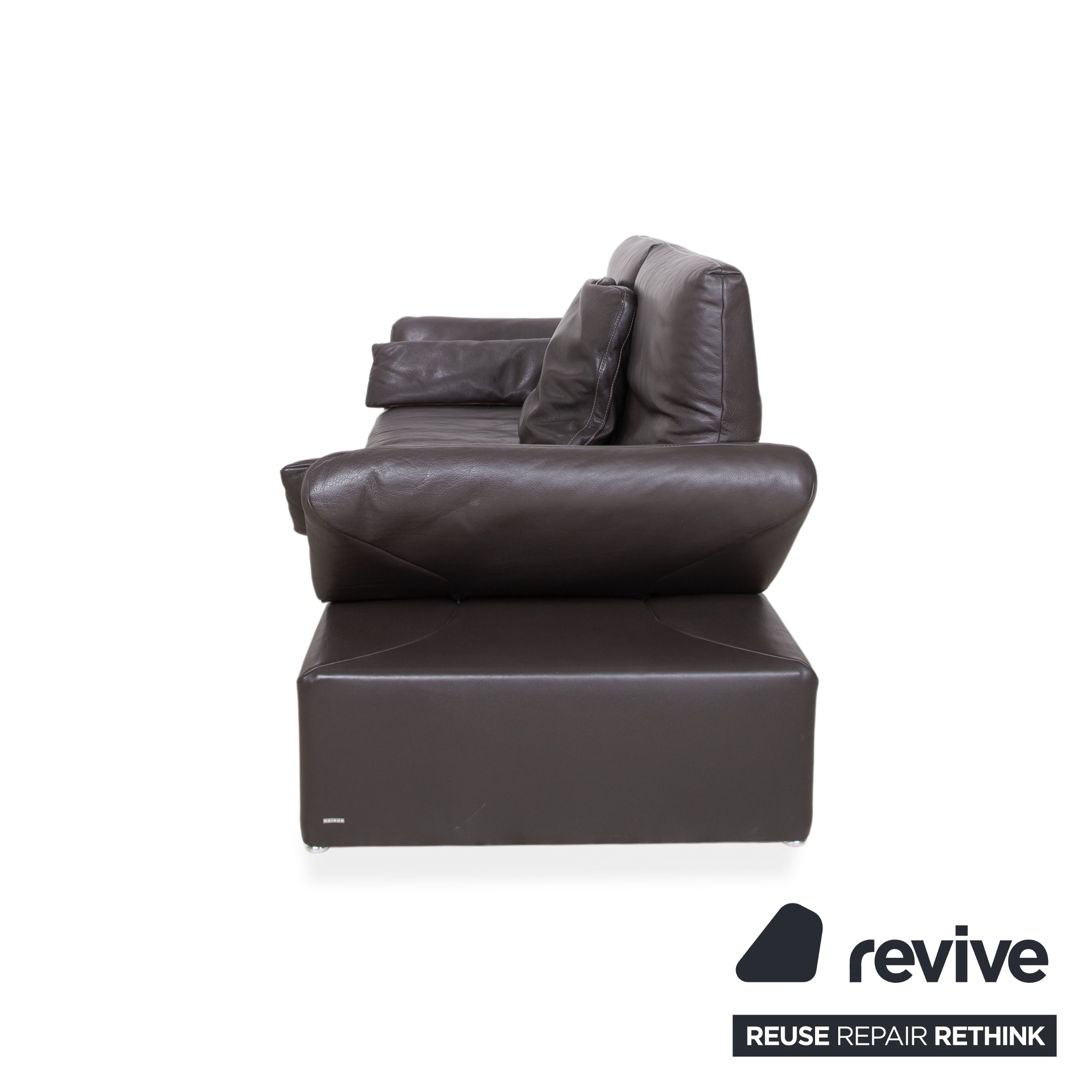 Koinor Raoul Leder Dreisitzer Braun Sofa Couch