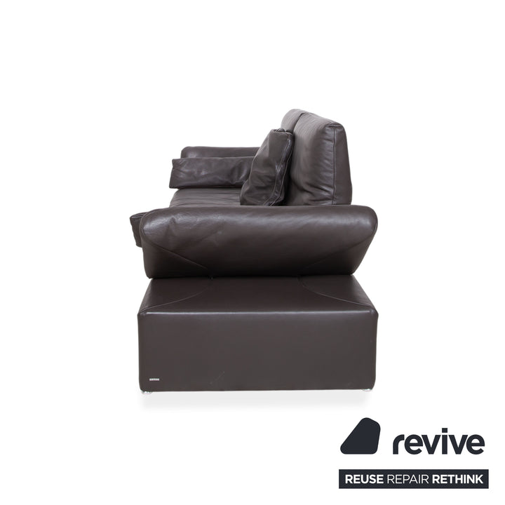 Koinor Raoul Canapé trois places en cuir marron