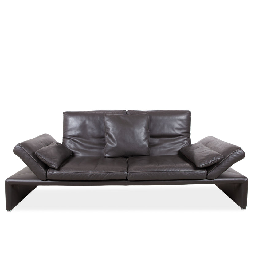 Koinor Raoul Leder Dreisitzer Braun Sofa Couch